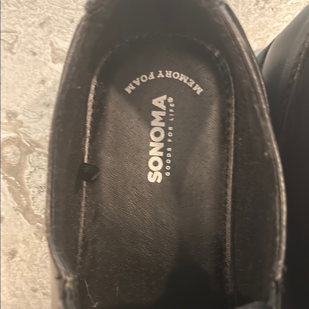 Sonoma Black Slip-On Loafers boys size 6 - Picture 5 of 6